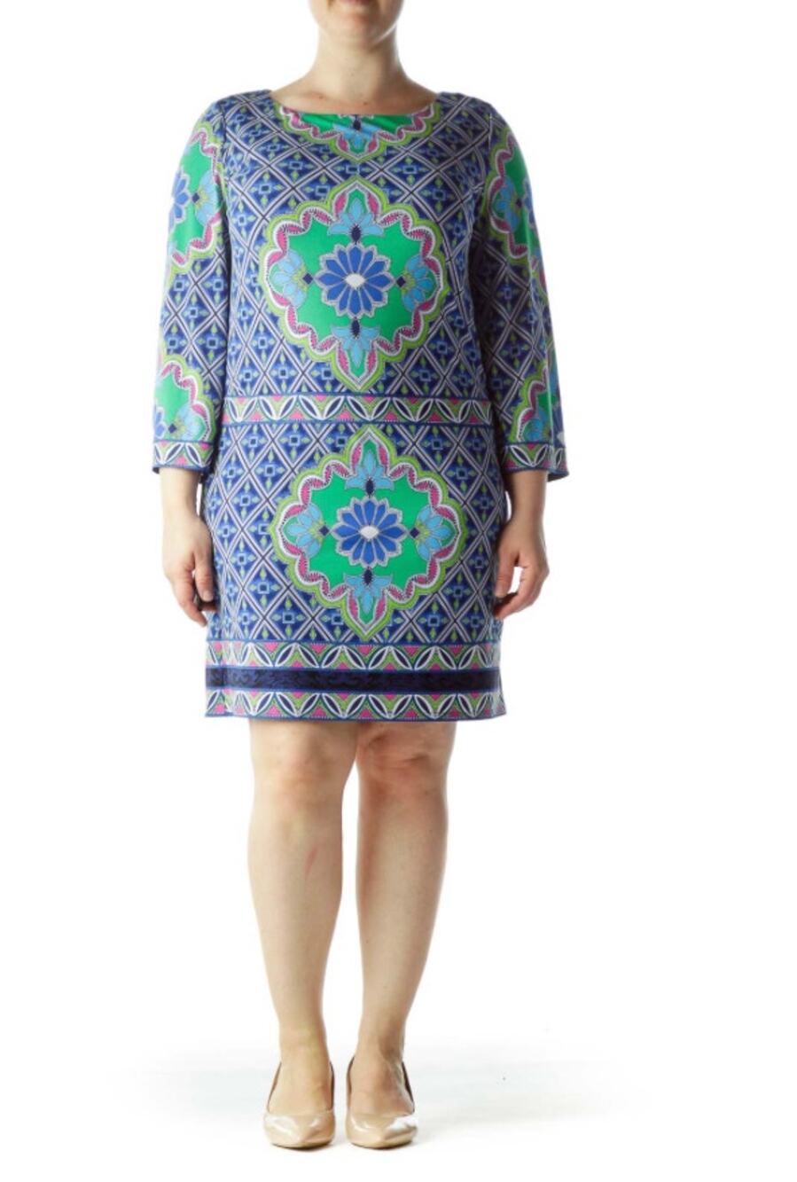 LAUNDRY by Shelli Segal Diamond Shift Dress | M